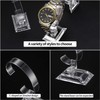 10 Pcs Watch Display Stand Holder, Transparent Bracelet Stand Holder,