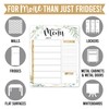 Hadley Designs Greenery Weekly Dinner Menu Board For Kitchen-Magnetic Meal