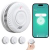 PHYSEN Smart WiFi Detector de Humo 10-Año Batería, Detector de