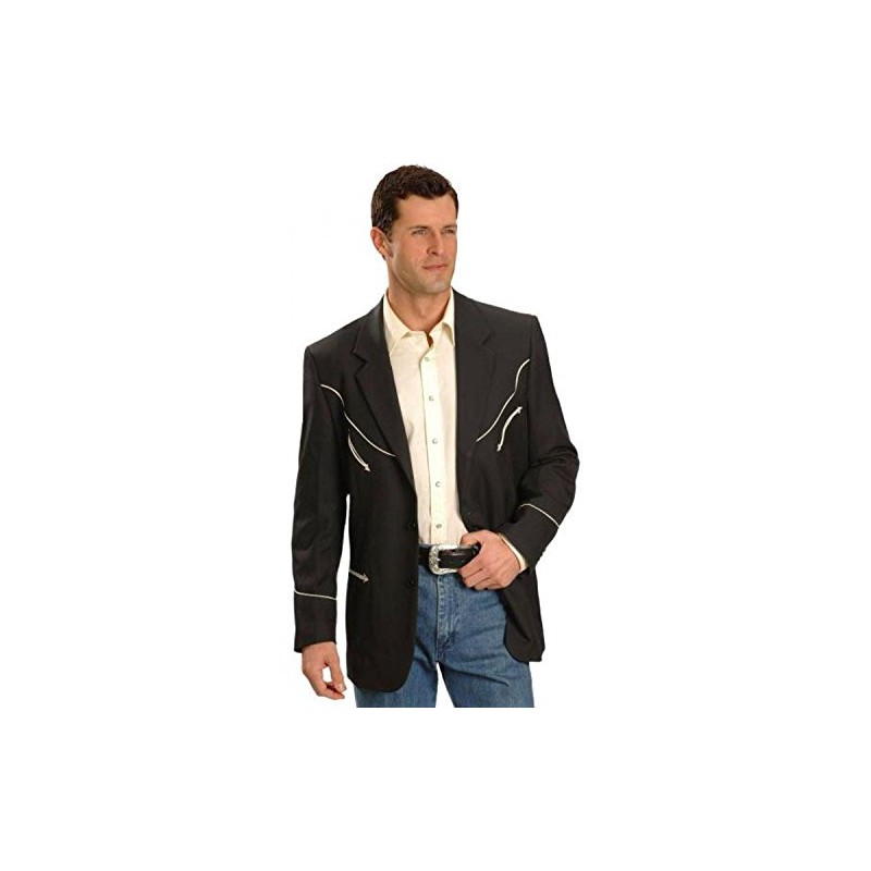 Scully Men's Retro Western Jacket Black 48 REG US