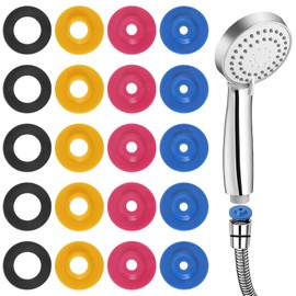 Hpmjz 20Pcs Shower Flow Restrictors Shower Head Flow Reducer Water Flow Limiter Set Water Flow Saver Adapter Control Silicone for Fixed Shower Head Handheld Showers Bathroom Toilet 5/7/11/16 liter/Min