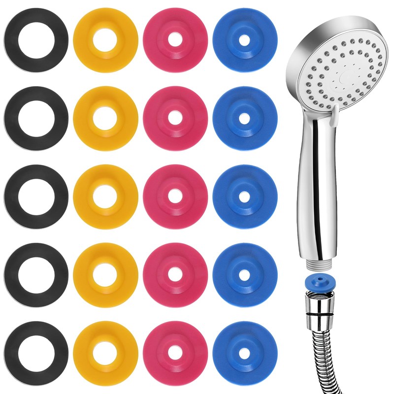 Hpmjz 20Pcs Shower Flow Restrictors Shower Head Flow Reducer Water