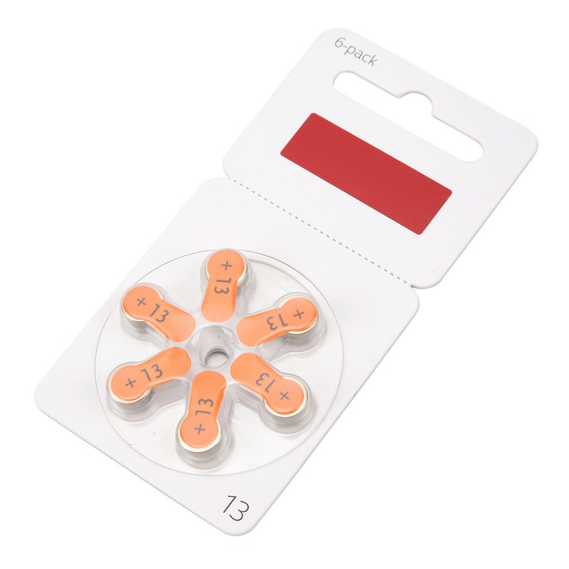 60pcs A13 Hearing Device Battery Zinc Air Lasting Power Sound