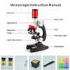 Science Kits for Kids Beginner Microscope with LED 100X 400X