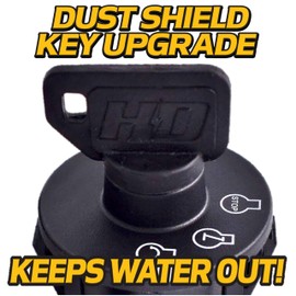 HD Switch Starter Ignition Key Switch fits Kohler Engines 25 099 30-S, 2509930-S CH18 CH20 CH23 CH620 CH640 CH670 CH680 CH730 CH740 Plus Soft-Grip Umbrella Key Upgrade