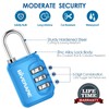 GIVERARE 2 Pack Combination Lock, 3-Digit Padlock Keyless, Resettable Luggage