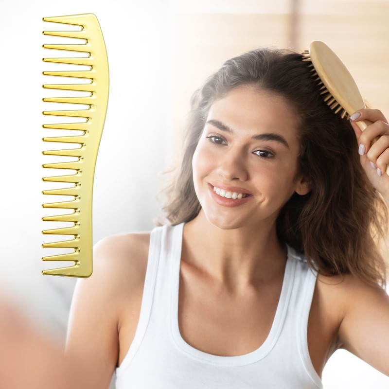 VOCOSTE Wide Tooth Hair Comb Multifunctional Tangle Relief Dressing Comb