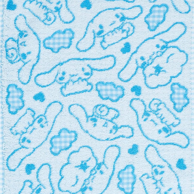 Sanrio 801127 Cinnamoroll Face Towel, Antibacterial, Odor-Resistant, Silver