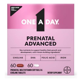 One A Day Women Prenatal Advanced Con 60 + 60 Caps Importado