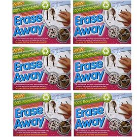 Erase Away™ Multi-Surface Cleaning Sponge, No Chemicals, Non-Toxic, Just Add Water, Pack of 6