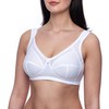 frugue Comfort Wireless Non Wired Support Bra White 42 D