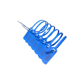 1000 Pull Tite-Lock Plastic Tractor Truck Door Seal Tamper Evident Security Tags Numbered Safty Shipping Seals for Shoes,Bags,Clothing,Luggages etc.400mm (Blue)