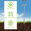 ZUIWAN 40 INCH Soil Sample Probe,Stainless Steel t-Style Handle Soil