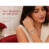 Pulseras Para Parejas Promesa Moissanita Oro Blanco 18k Plat