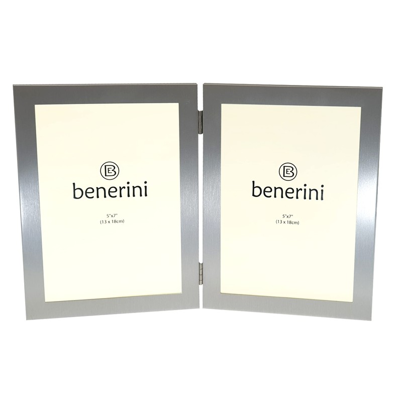 benerini 2 Picture - 5 x 7 inches Brushed Aluminium
