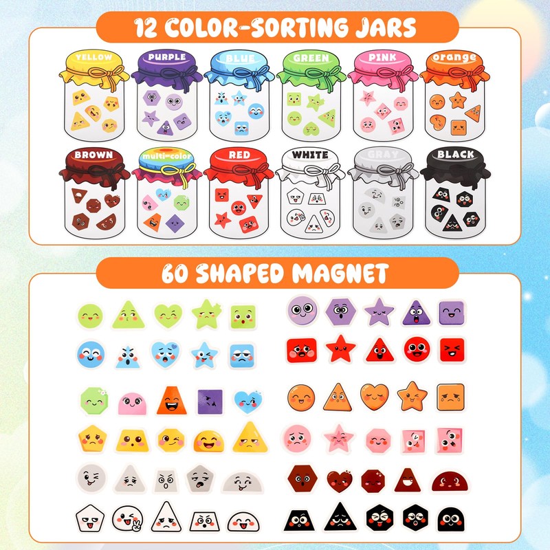 GWCYMYD Magnetic Colour Sorting Toys, 16 x 12 cm Educational