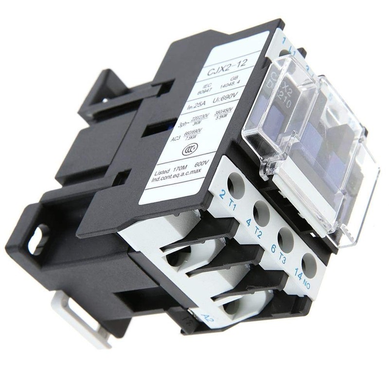 AC Electric Contactor CJX2-1210 Industrial Contactor with High Sensitivity 220V