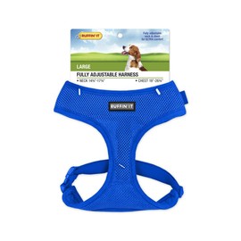 Westminster Pet 7n41466 Ruffin' It Fully Adjustable Mesh Large Dog Harness, Assorted Color
