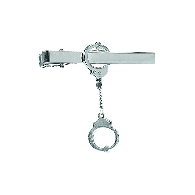 First Class Handcuff Tie Clip - Nickel