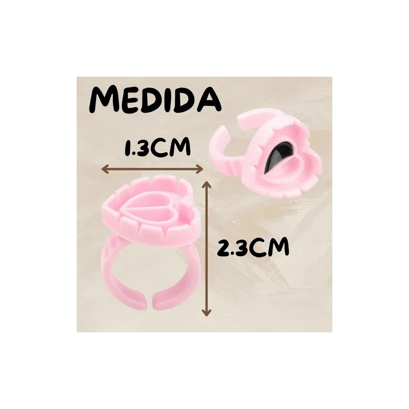 200 Anillo Para Pegamento Pestaas Soporte Ajustable Set F Surtidos