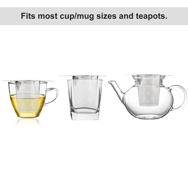 Ipow Tea Infuser 304 Stainless Steel Extra Fine Strainer Steeper