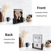 PETAFLOP 8x10 Picture Frame Set of 2, Black Rustic Wooden