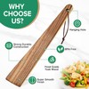 Wooden Spatula for Cooking, Wood Stick Spurtle Spatula Set, 12″