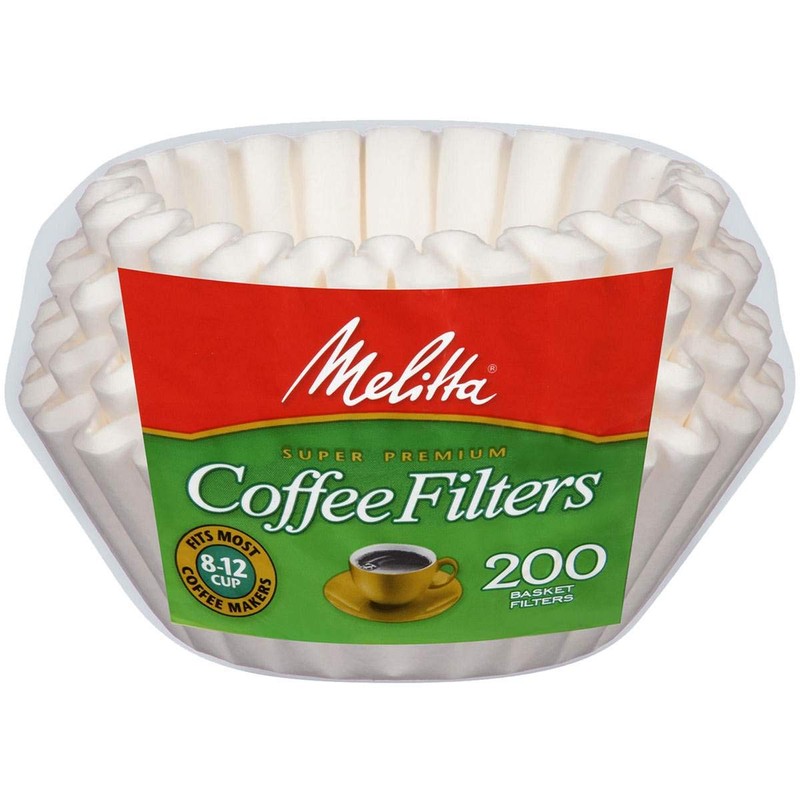 Melitta 629524 8 To 12 Cup White Coffee Basket Filters