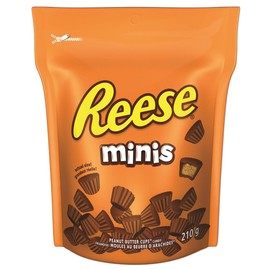 REESE Chocolate Candy Peanut Butter Cups, Minis, 210 Gram