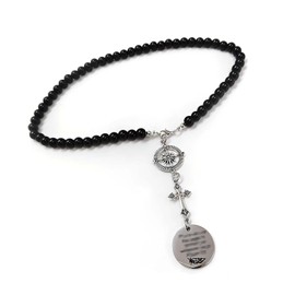 Ferianl Cross Car Hanging Ornament, Religious Car Rear View Mirror Hanging Accessories, Bible Verse Rearview Mirror Decoration Charm, Universal Automotive Interior Accessories for Women Men