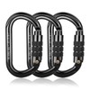 Carabiner Climbing Equipment, BOORCA UIAA Certified 25KN High Performance Carabiner
