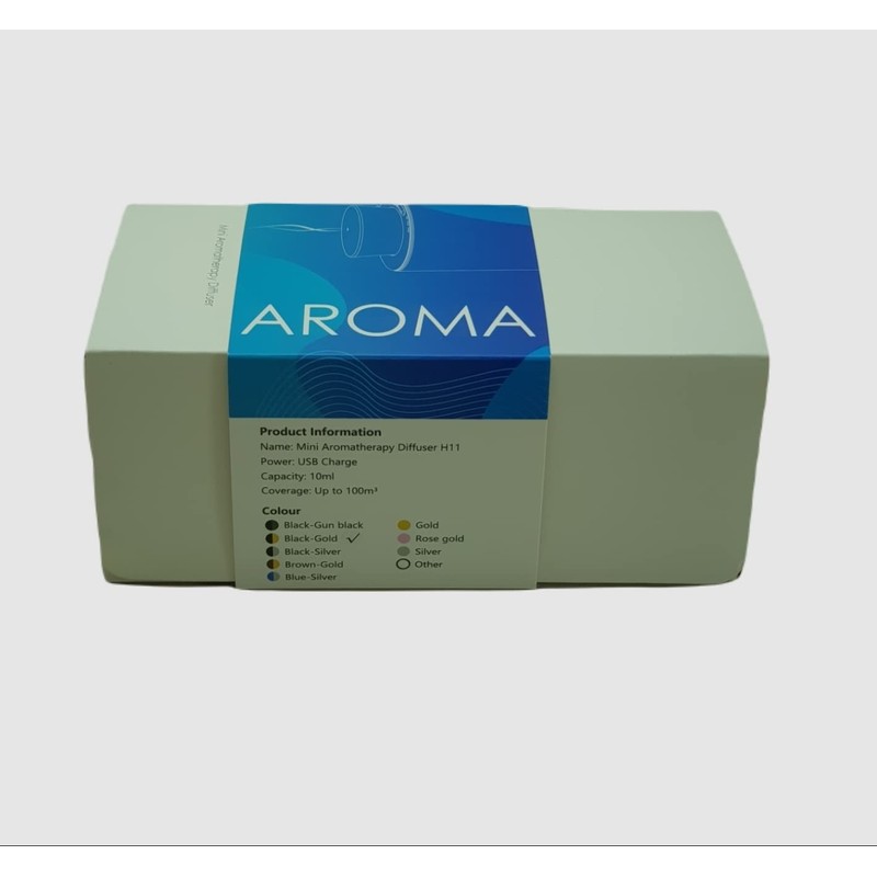 YOUTH'M Portable Pure Essential Oil Diffuser (Gold & Black)