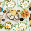 48Pcs Jungle Safari Baby Shower Decorations Animals Paper Plates, Napkins