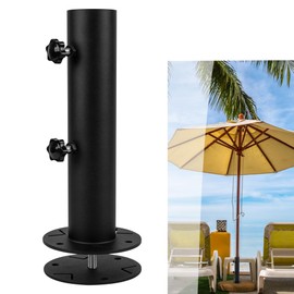 Universal Granite Umbrella Stand Tube Outdoor, Stone Umbrella Tube Base for Outside, Umbrella Pole Replacement Umbrella Mount, Tabletop Umbrella Tube Holder, DIY Patio Umbrella Holder Parts