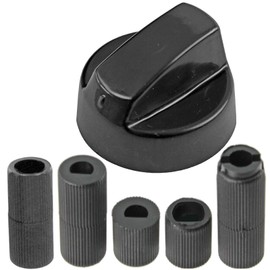 Spares2go Control Switch Knob for Hotpoint Oven Cooker/Hobs (Black, Pack of 3