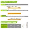 Niviy 10 Pack Cupboard Handles Kitchen Door Handles, 128mm Hole