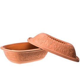 Romertopf Clay Roaster | Non-Stick Dutch Oven | Health Pot Cooking | Clay Baker | Versatile Cooking Vessel - 1.6 Quarts (1.5 Liters) for up to 2 people