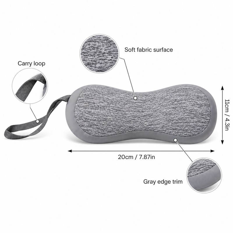Portable U-Shaped Travel Neck Pillow for Adults – Soft Lightweight