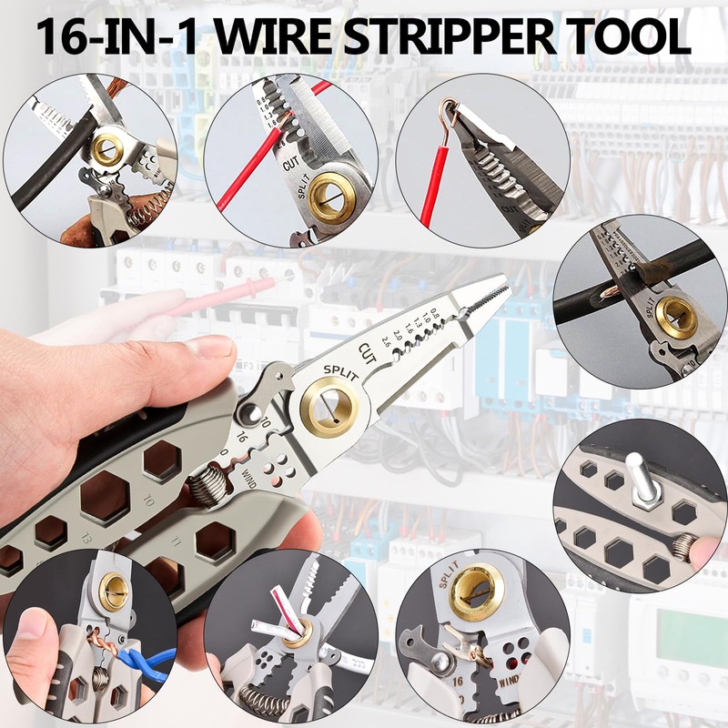Wire Stripper 3-in-1 Wire Stripping Tool Electrician Multifunctional Wire Stripper