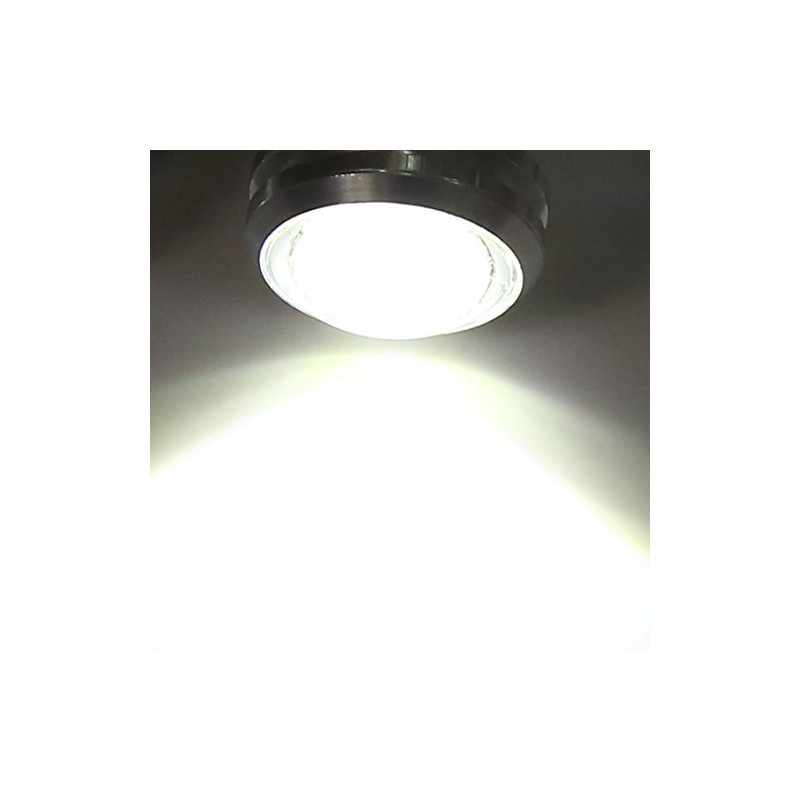 uxcell 2pcs 23mm White LED Daytime Running DRL Light Backup