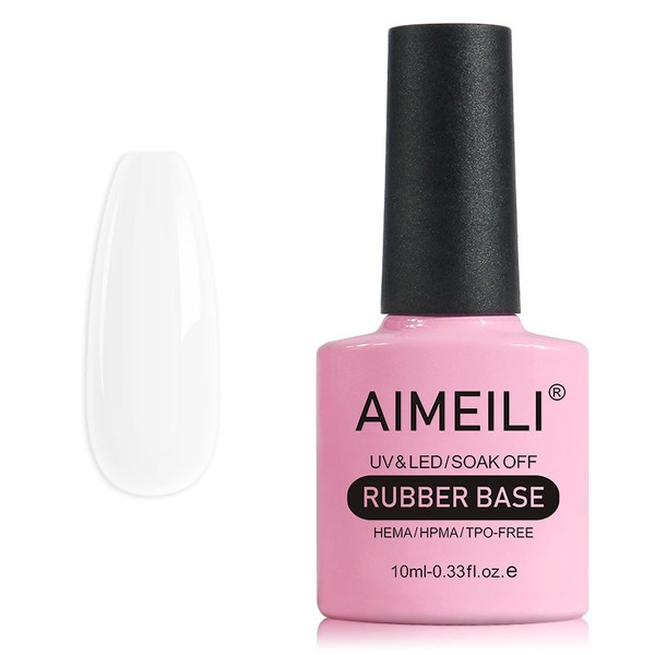 AIMEILI AIMEILI Clear Rubber Base Gel For Nails, Soak Off