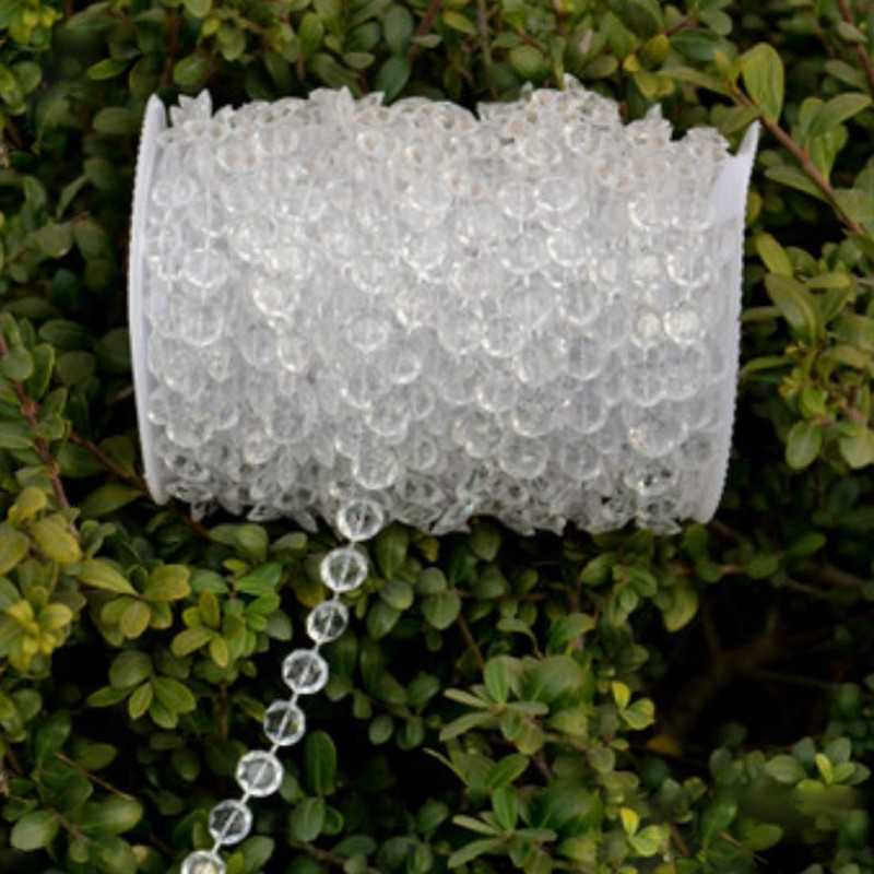 A'sTool Crystal Beaded Curtain Decoration, 30M, Clear