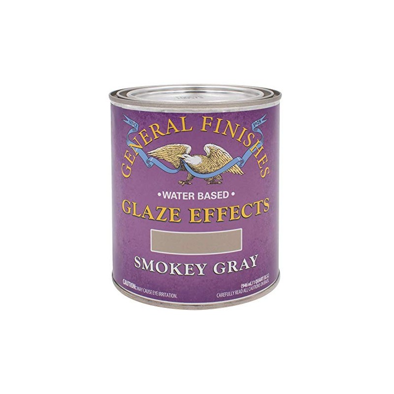 General Finishes Water Based Glaze Effects, 1 Quart, Smokey Gray