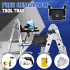 HBTower A Frame 3 Step Extension Ladder,11Ft Multi Position Ladder