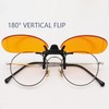 Clip On Glasses 180 Degree Vertical Clip On Flip Up