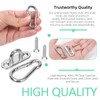 Keadic 12pcs M5 304 Stainless Steel Eyes Plate Marine Hardware