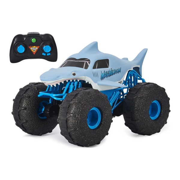 Monster Jam, Official Megalodon Storm All-Terrain Remote Control Monster Truck for Boys and Girls, 1:15 Scale, Kids Toys for Ages 4-6+