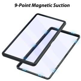 ZINHO Graded Card Case Magnetic Aluminum Alloy Slab Protector Display Case Fits 35PT PSA/CGC/CSG Cards, UV Protection (Black)