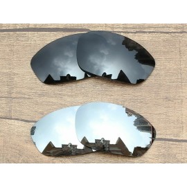 Oakley Vonxyz Polarized Lens for-Oakley Straight Jacket 2007 Retro Black+Silver-P