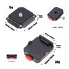 FocusFoto Quick Release Plate Kit, Camera Tripod Mount QR Plate